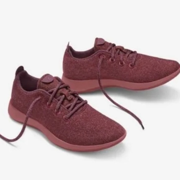 Allbirds Burgandy Wool Runners | Size 8 - Picture 1 of 7